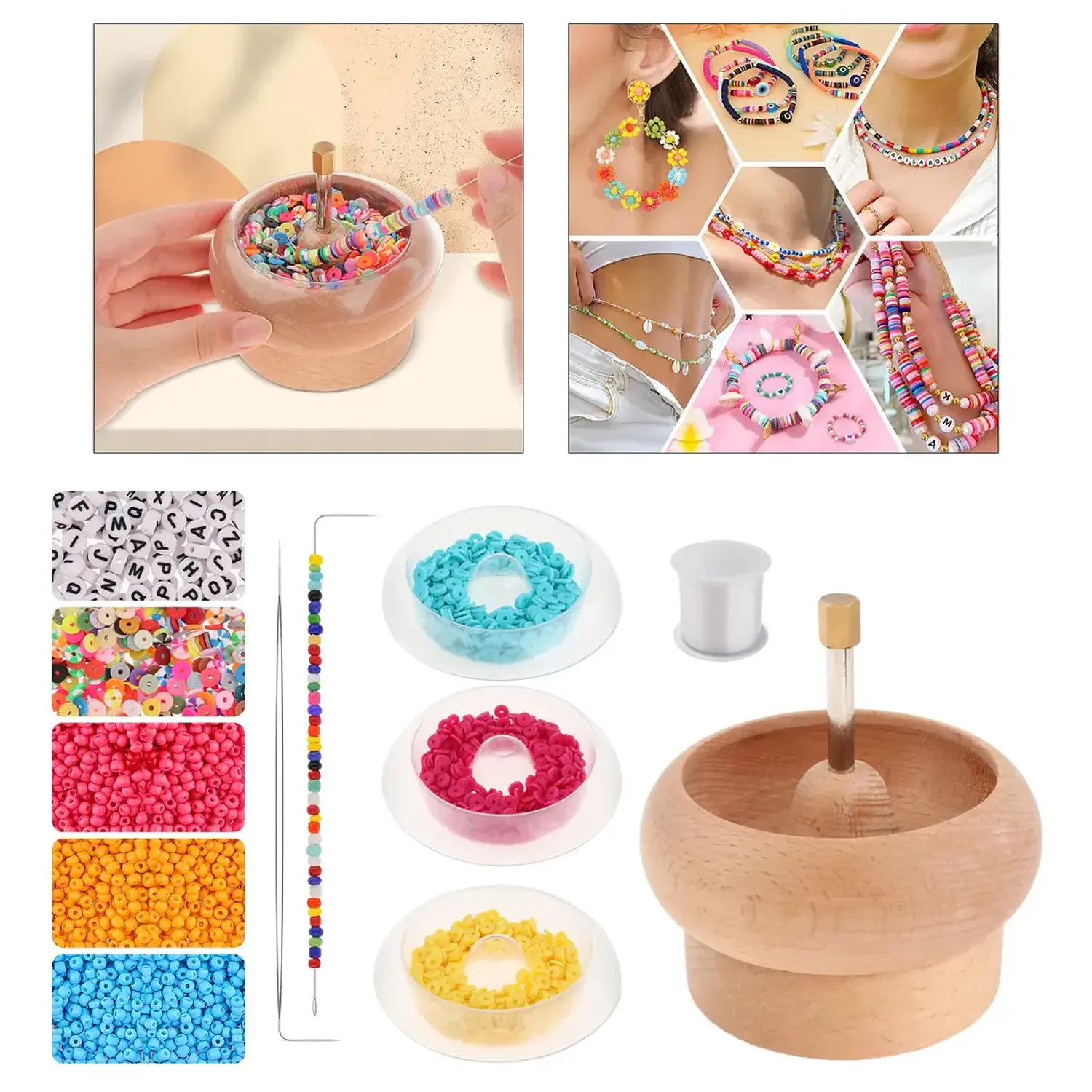 Bead Spinner Bead Stringing Tool Para Hacer Joyas De 14