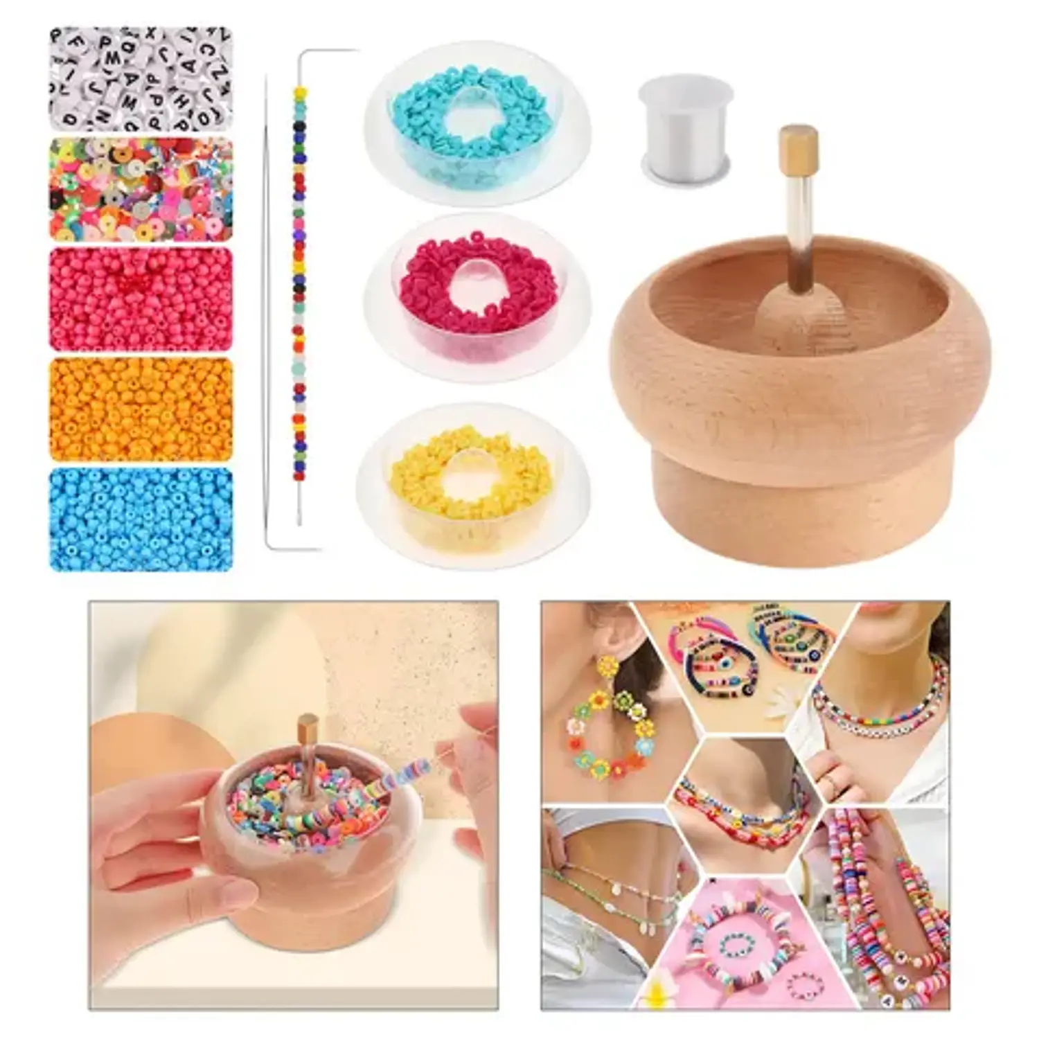Bead Spinner Bead Stringing Tool Para Hacer Joyas De 17