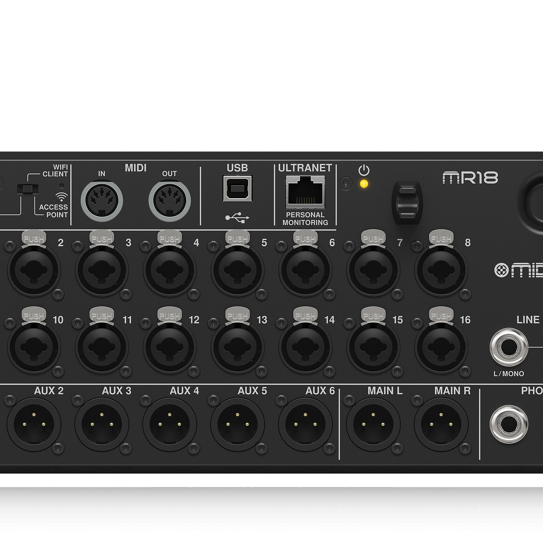 Consola Digital Con Interfaz MIDAS MR18 6