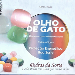 Pedra  Olho de Gato Polida (vendido à unidade)*