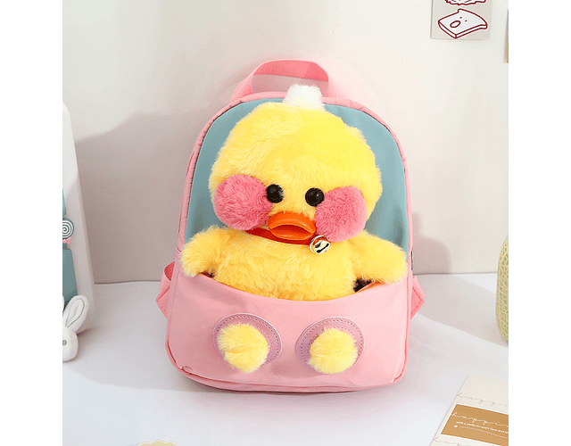 Hot Selling Kids Plush Lalafanfan Baby School Backpack Cute Lalafanfan Duck Backpack School Bags