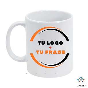 Taza blanca personalizada 
