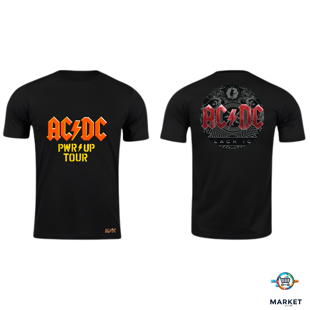 ⚡ Polera AC/DC – PWR UP TOUR | Edición Fan Chile 1