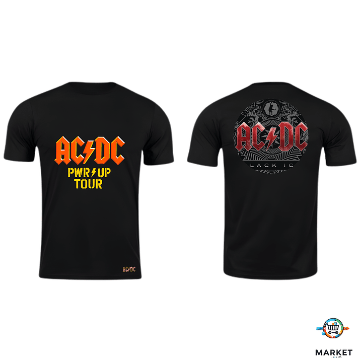 ⚡ Polera AC/DC – PWR UP TOUR | Edición Fan Chile 1