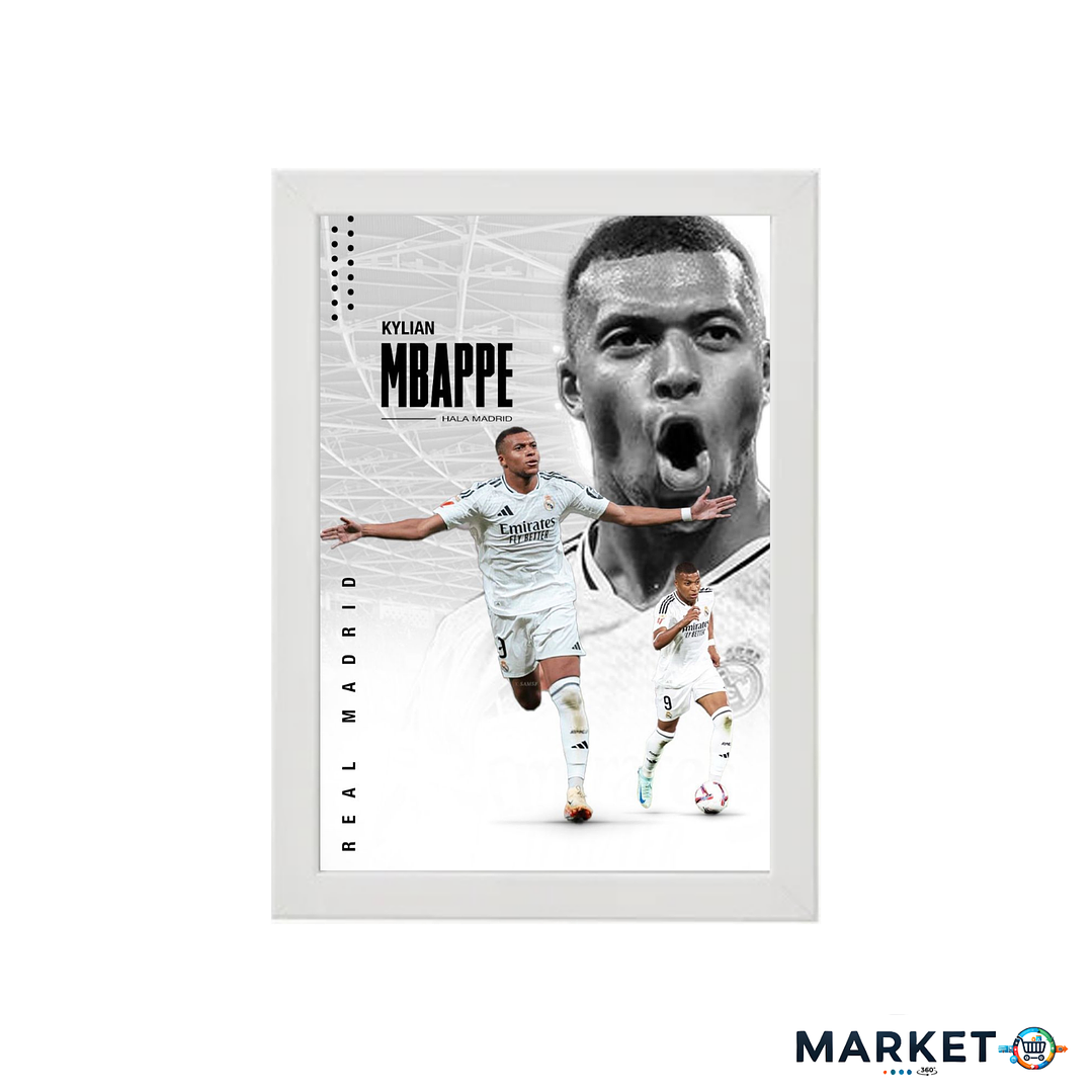 Kylian Mbappé – Cuadro Deportivo de Fútbol | Diseño Premium 21x30 1