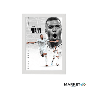 Kylian Mbappé – Cuadro Deportivo de Fútbol | Diseño Premium 21x30