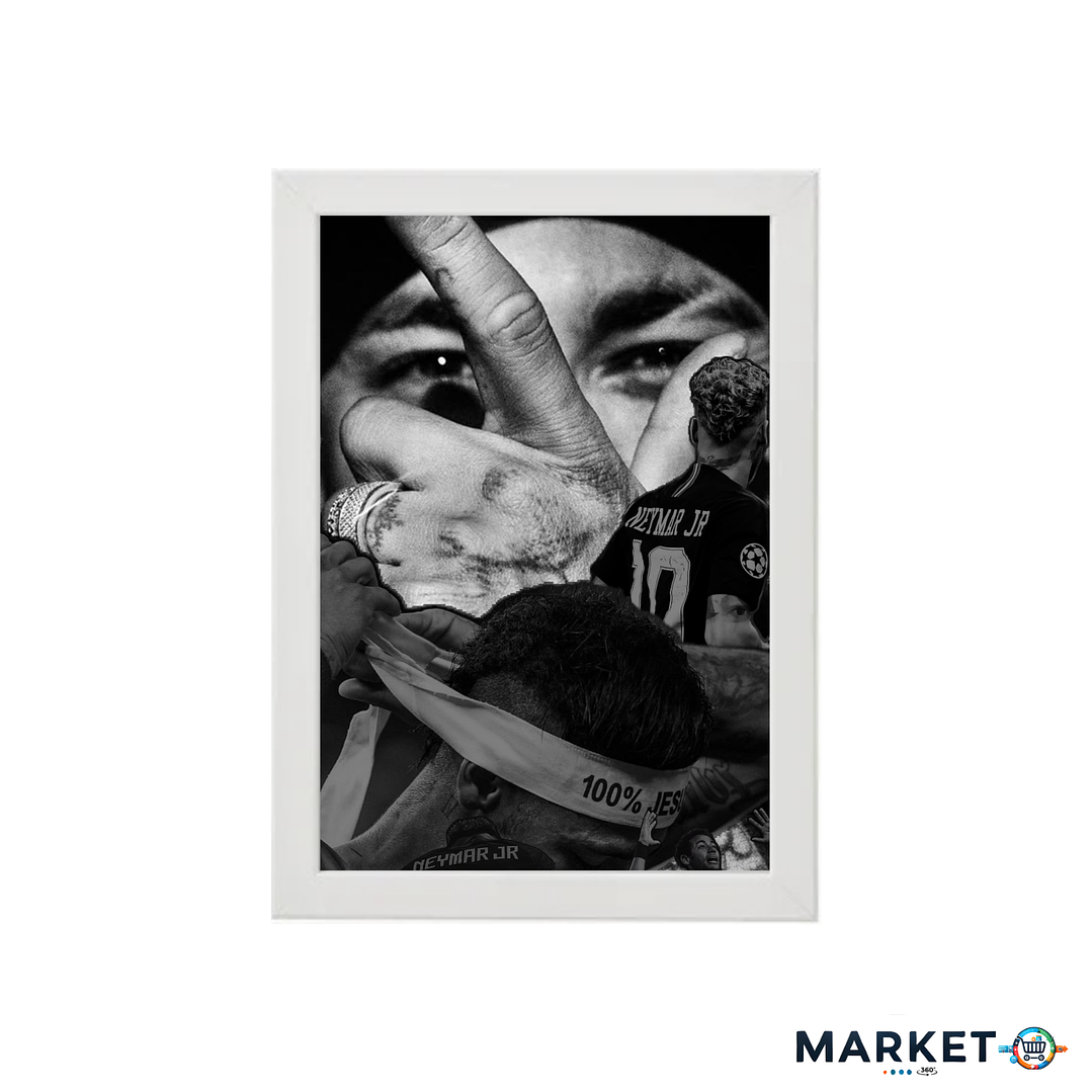 Neymar JR – Cuadro Deportivo de Fútbol | Diseño Premium 21x30 1