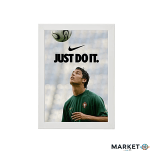 CR7 JUST DO IT – Cuadro Deportivo de Fútbol | Diseño Premium 21x30