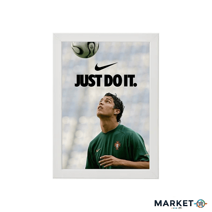 CR7 JUST DO IT – Cuadro Deportivo de Fútbol | Diseño Premium 21x30 1