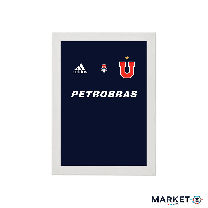 U. de Chile Camiseta – Cuadro Deportivo de Fútbol | Diseño Premium 21x30 1