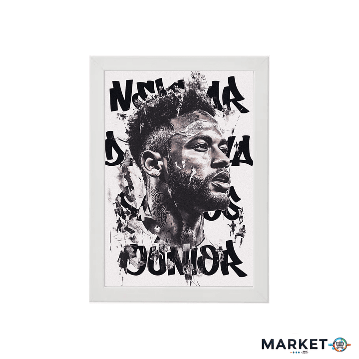Neymar Urban – Cuadro Deportivo de Fútbol | Diseño Premium 21x30 1
