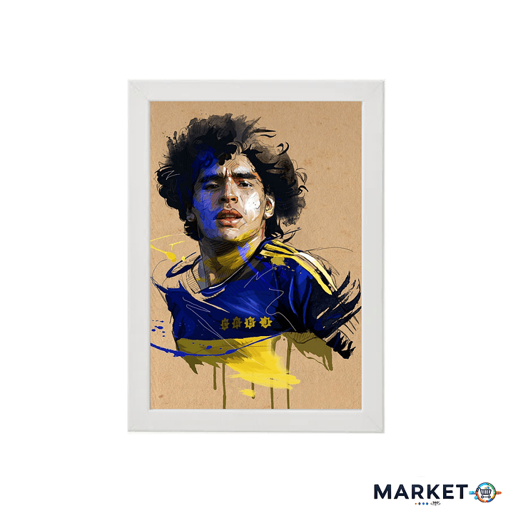 Maradona – Cuadro Deportivo de Fútbol | Diseño Premium 21x30 1