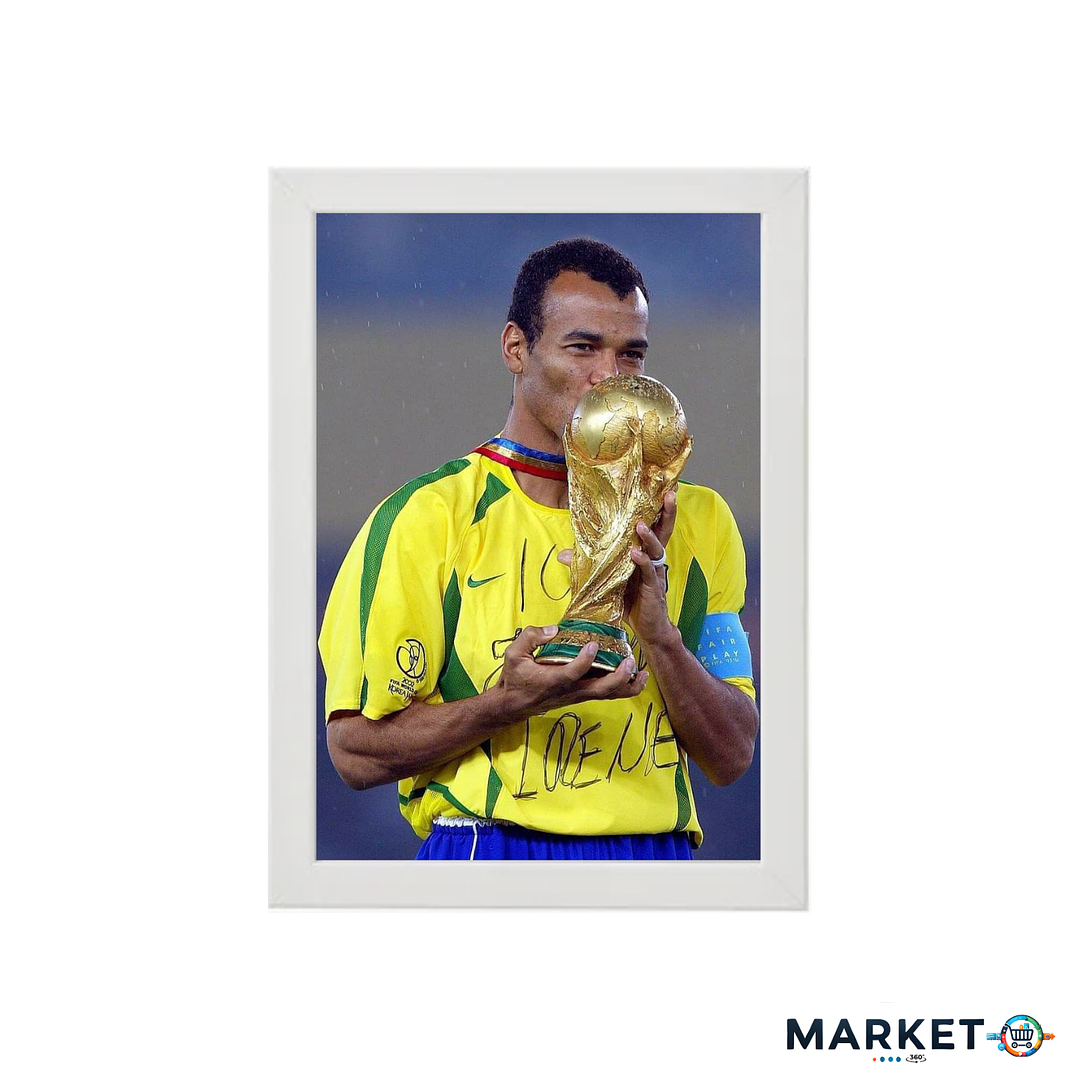 Cafú – Cuadro Deportivo de Fútbol | Diseño Premium 21x30 1