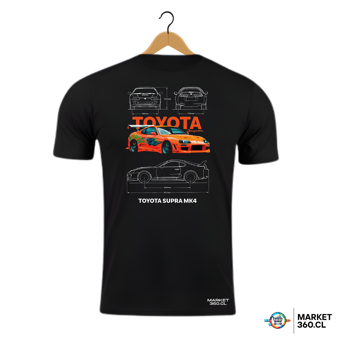 Toyota Supra MK4 - Polera Estampada Premium 1