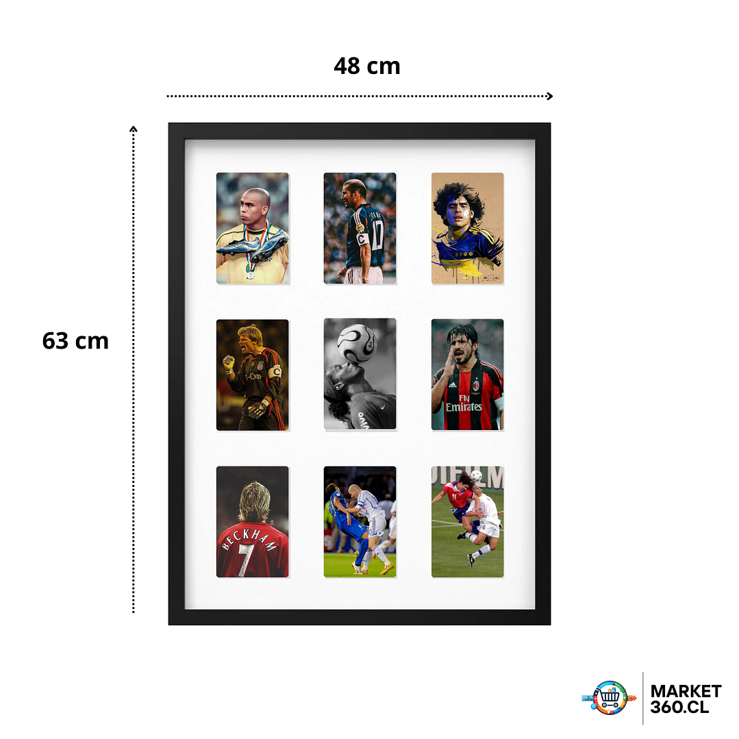 Cuadro Decorativo Fútbol Legends 48x63 cm – Estilo Premium 2