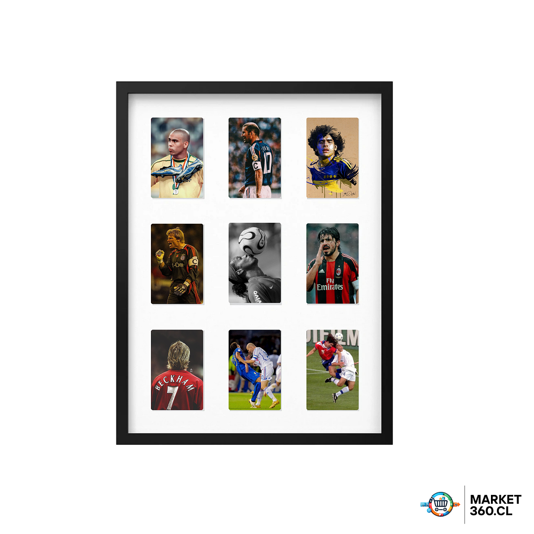 Cuadro Decorativo Fútbol Legends 48x63 cm – Estilo Premium 1