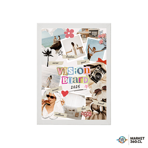 Visión Board 2025-2026 – Cuadro de Inspiración y Metas 21x30 CM