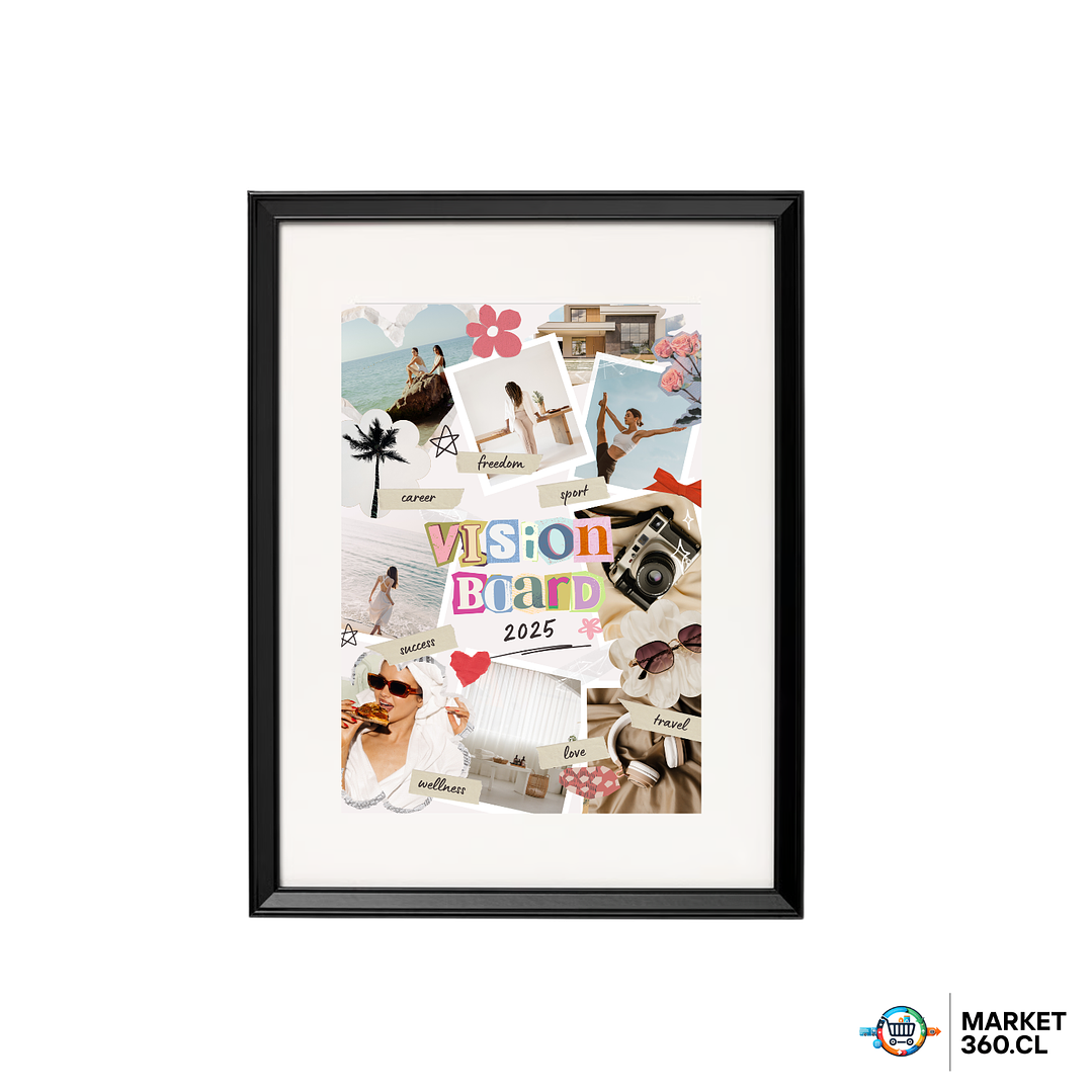 Visión Board 2025-2026 – Cuadro de Inspiración y Metas 30x40 CM 2