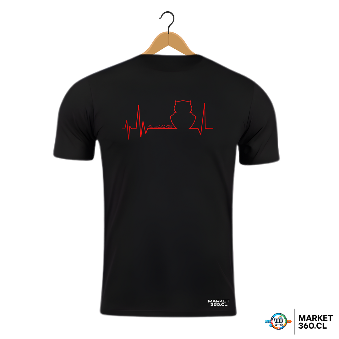 Polera Exclusiva U de Chile – Diseño Corazón que Late U 1