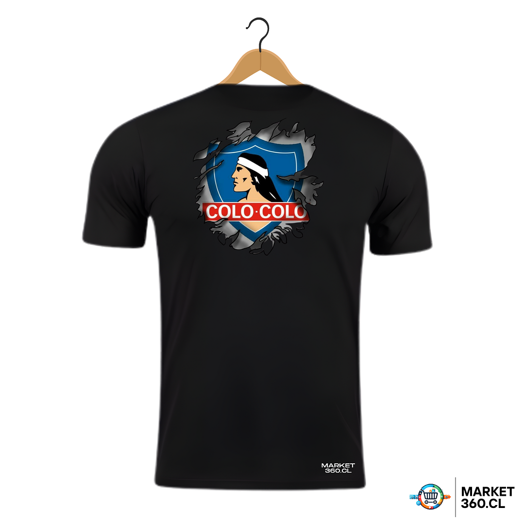Polera Exclusiva Colo Colo – Diseño Escudo Colo Colo  1