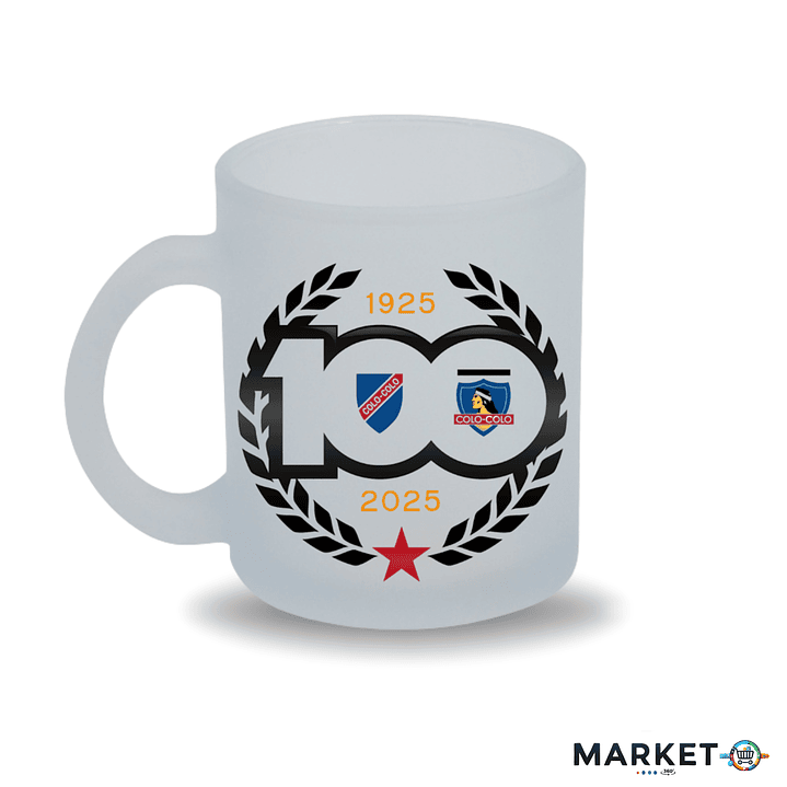 Tazón Conmemorativo Colo Colo 100 Años - Glass Empavonado 1