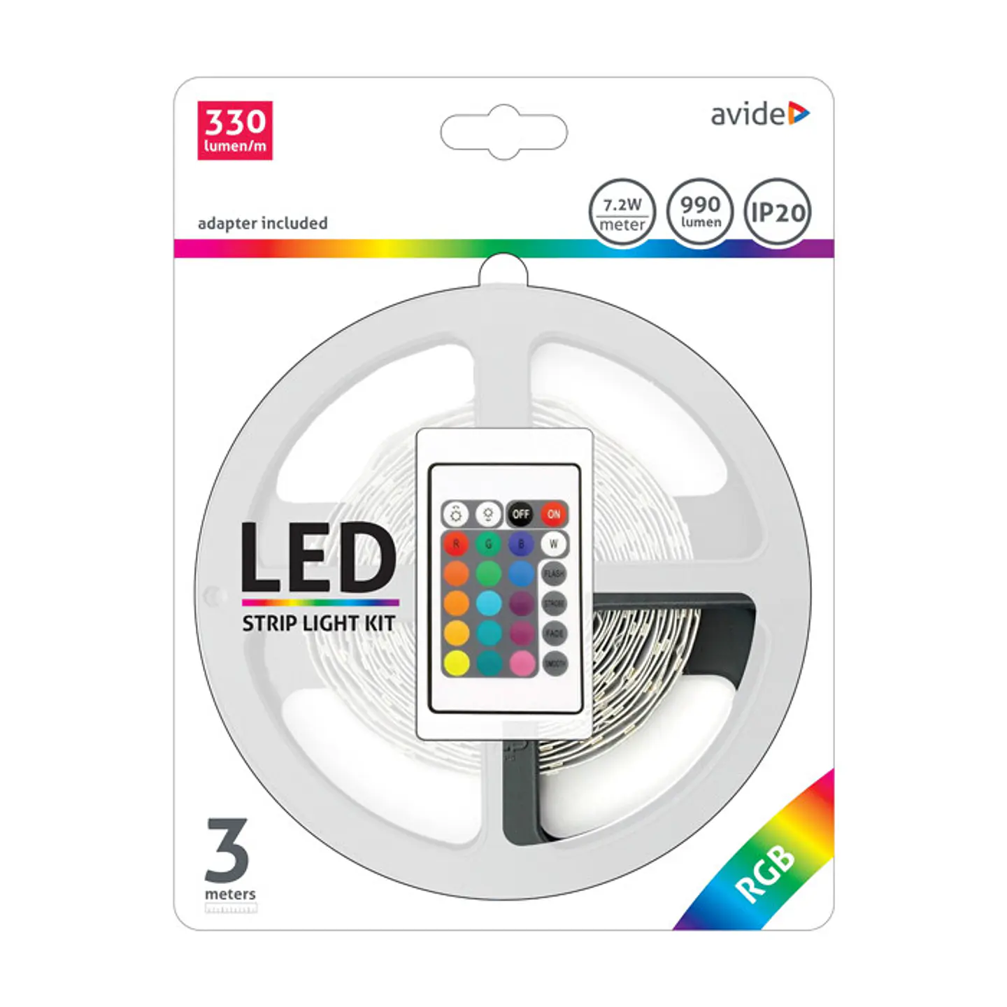Fita LED Avide RGB COM Comando 1