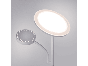 Candeeiro de pé LAGOS com braço de leitura 15+10W LED 4000K 1140+750lm Alt.174xD.24cm branco