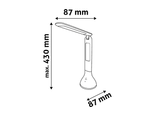 Candeeiro de Mesa Avide LED Base RGB 4W 4000K Calendário