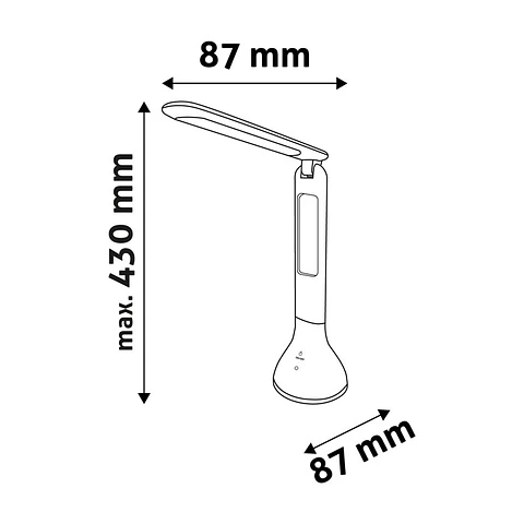 Candeeiro de Mesa Avide LED Base RGB 4W 4000K Calendário
