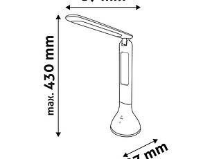 Candeeiro de Mesa Avide LED Base RGB 4W 4000K Calendário