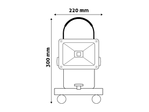 Projetor Avide LED Recarregável 20W 6400K