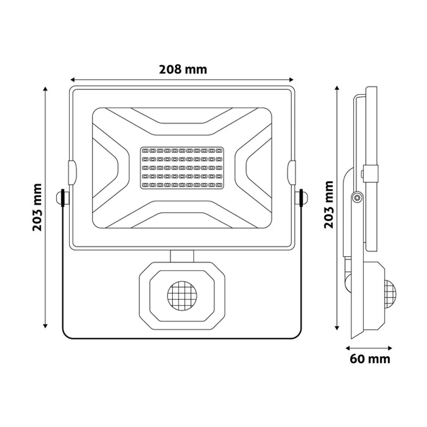 Projetor Avide LED SLIM 50W 4000K Sensor 2
