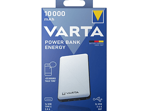 Powerbank Varta 10000MAH Cinza
