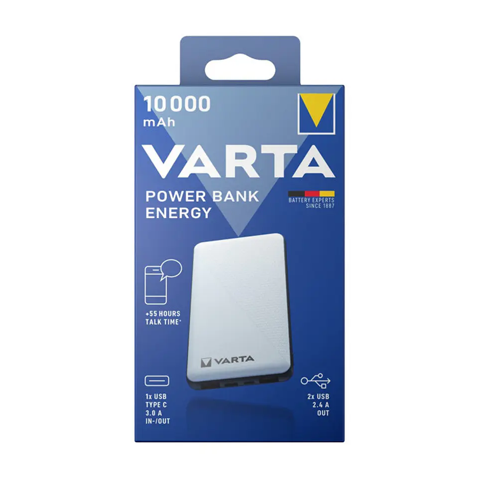 Powerbank Varta 10000MAH Cinza 1