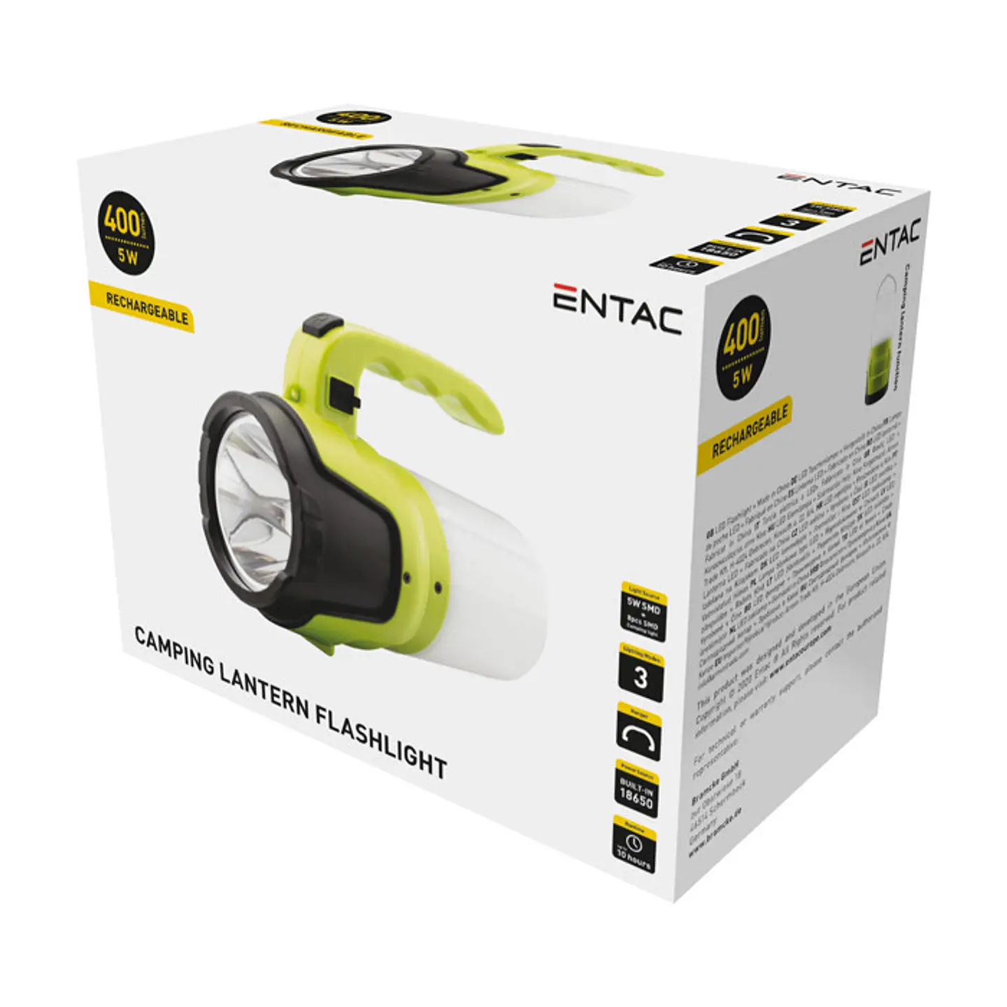 Lanterna Entac LED 5W Campismo 1