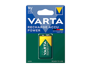 Pilhas Varta Recarregáveis 56722 9V 200MAH Bl1