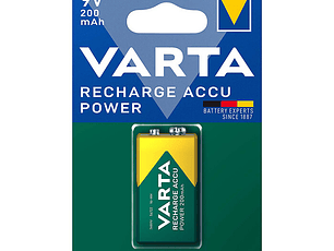 Pilhas Varta Recarregáveis 56722 9V 200MAH Bl1