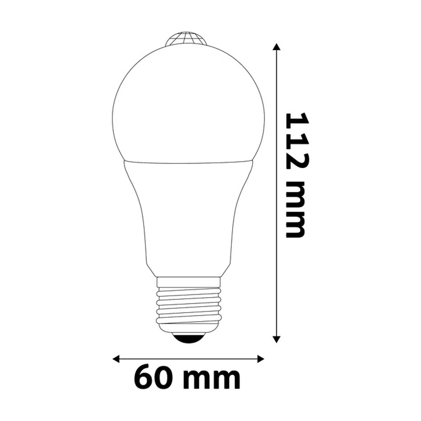 Lâmpada Avide LED CLA E27 8,8W 4000K com Sensor de Movimento 3