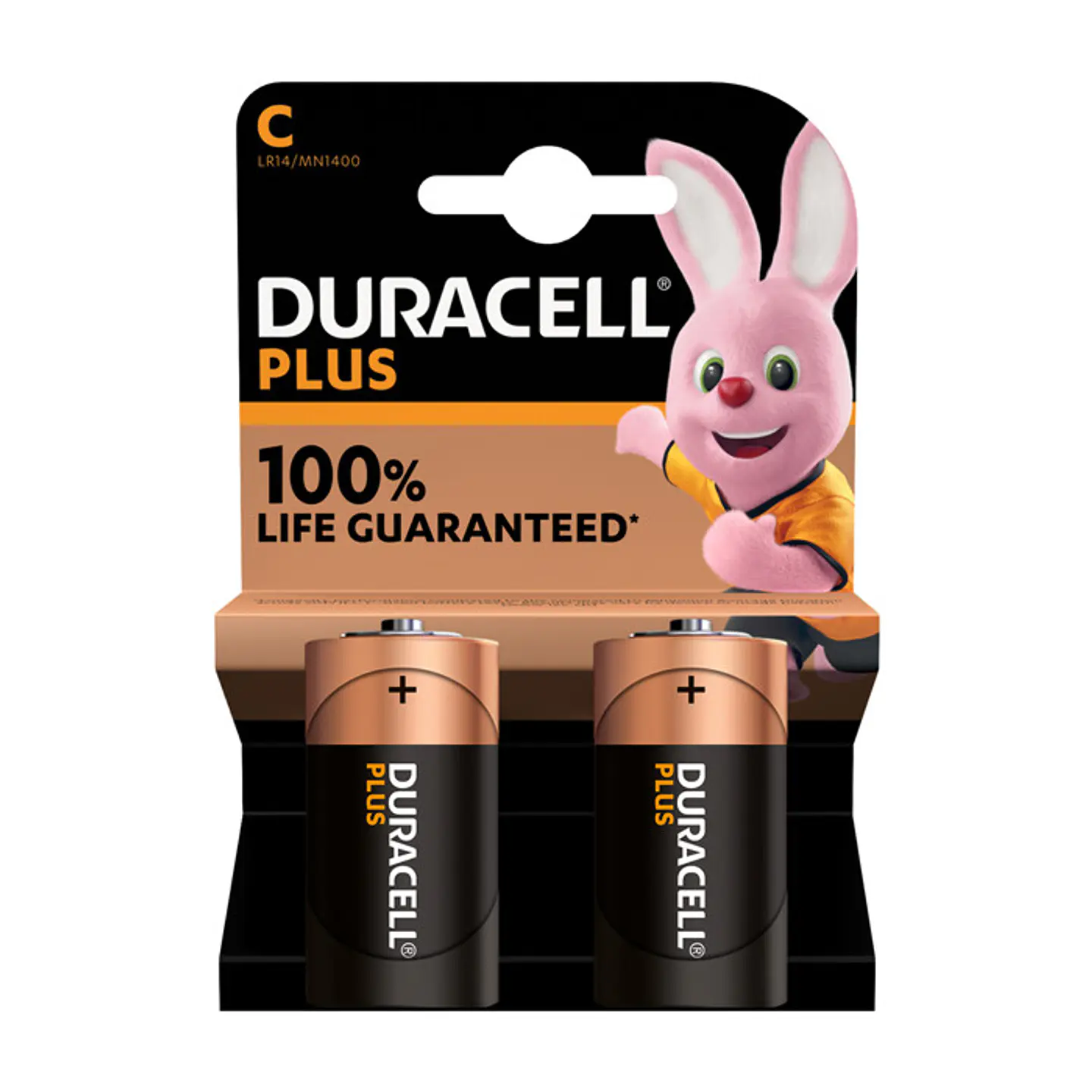 Pilhas Duracell Plus 100 MN1400 C Bl2 1