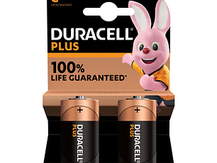 Pilhas Duracell Plus 100 MN1400 C Bl2