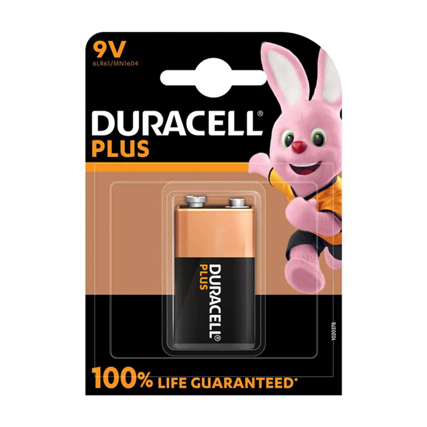 Pilhas Duracell Plus 100 MN1604 9V Bl1 1