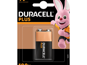 Pilhas Duracell Plus 100 MN1604 9V Bl1