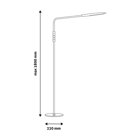 Candeeiro de Pé Avide LED Remo 9W