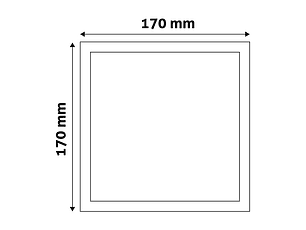 Painel Avide LED Quadrado Saliente Plástico Branco 6400K
