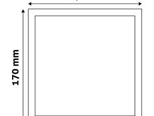 Painel Avide LED Quadrado Saliente Plástico Branco 6400K