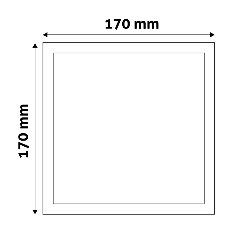 Painel Avide LED Quadrado Saliente Plástico Branco 6400K 2