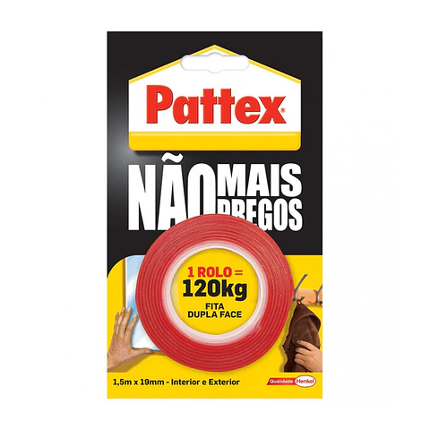 Fita Pattex Não Mais Pregos Dupla Face 1