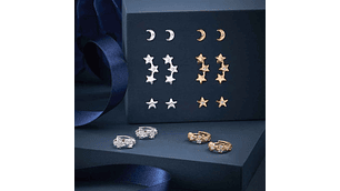 Conjunto de Brincos Seren Alora banho de OURO 18 quilates