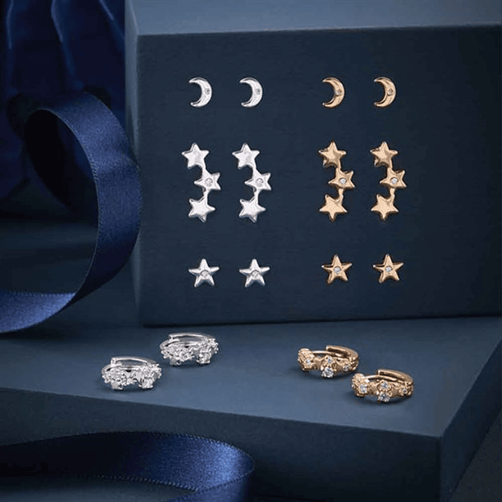 Conjunto de Brincos Seren Alora banho de OURO 18 quilates 1