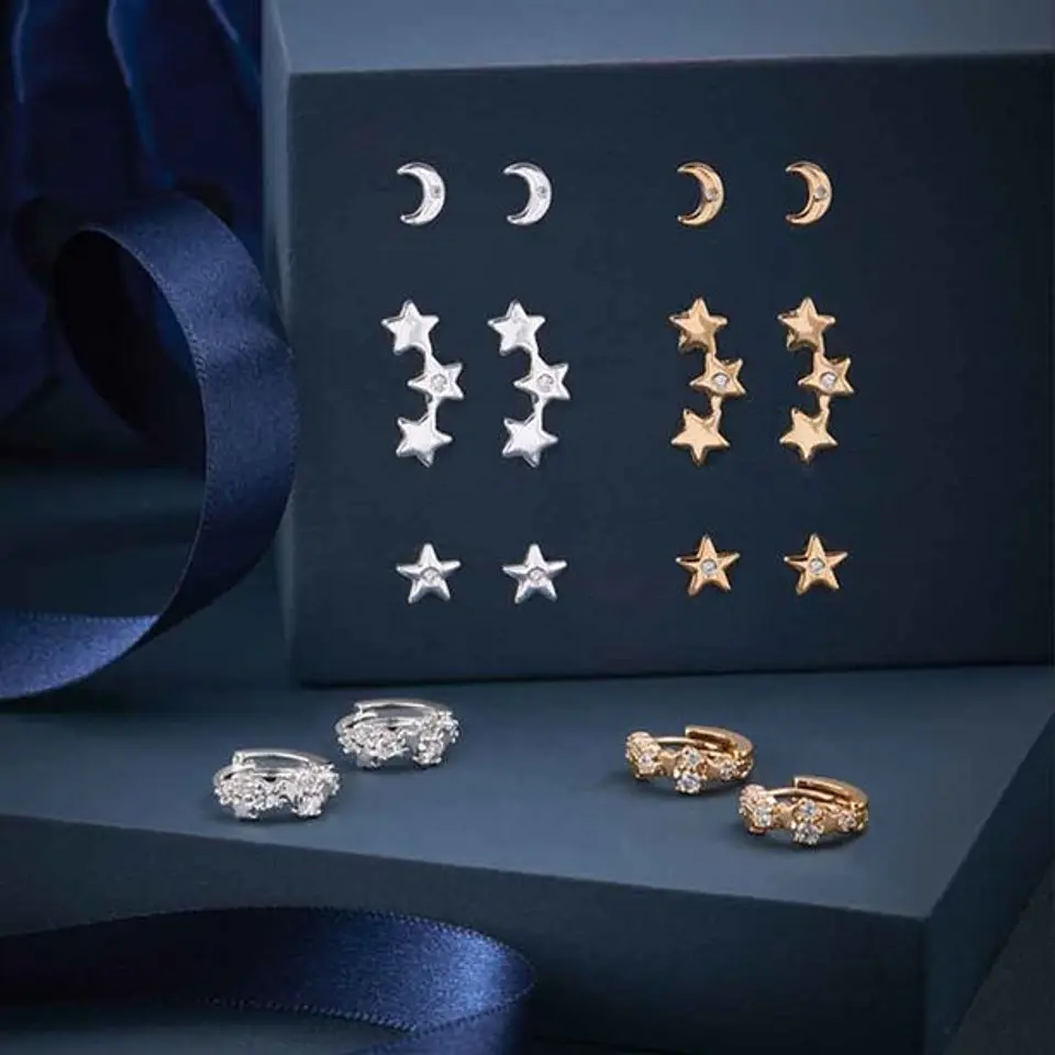 Conjunto de Brincos Seren Alora banho de OURO 18 quilates 1